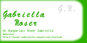 gabriella moser business card